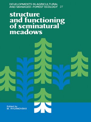 cover image of Structure and Functioning of Seminatural Meadows